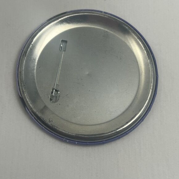 Vintage Minnie Mouse Walt Disney World Pin back Button Purple Sparkles - Picture 2 of 4